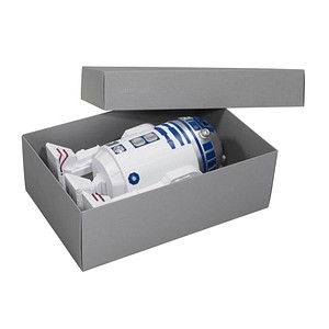 BUNTBOX XL Geschenkboxen 8,6 l grau 34,0 x 22,0 x 11,5 cm von BUNTBOX