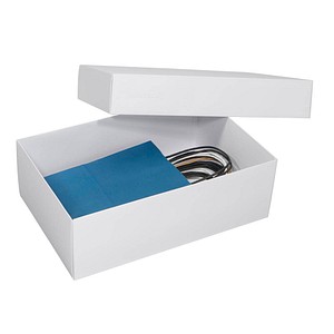 BUNTBOX XL Geschenkboxen 8,6 l weiß 34,0 x 22,0 x 11,5 cm von BUNTBOX
