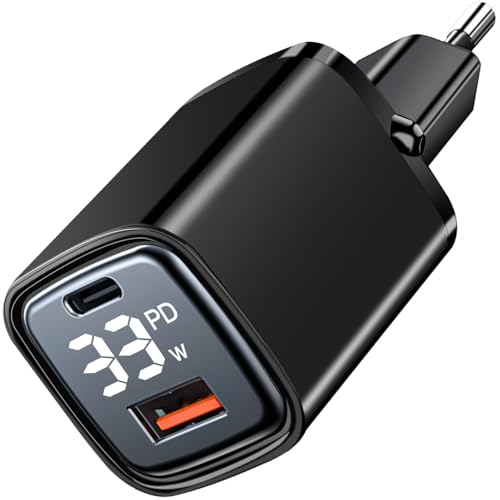 Mini 33W USB C Ladegerät mit LED Display, BUOTAU 2 Port Handy Netzteil USB A & C Schnellladegerät PD QC PPS Schnellladen für iPhone 8 X 11 12 13 14 15 Pro Max, iPad, Samsung Galaxy, Google Pixel usw Mini 33W USB C Ladegerät mit LED Display, BUOTAU 2 Port Handy Netzteil USB A & C Schnellladegerät PD QC PPS Schnellladen für iPhone 8 X 11 12 13 14 15 Pro Max, iPad, Samsung Galaxy, Google Pixel usw von BUOTAU
