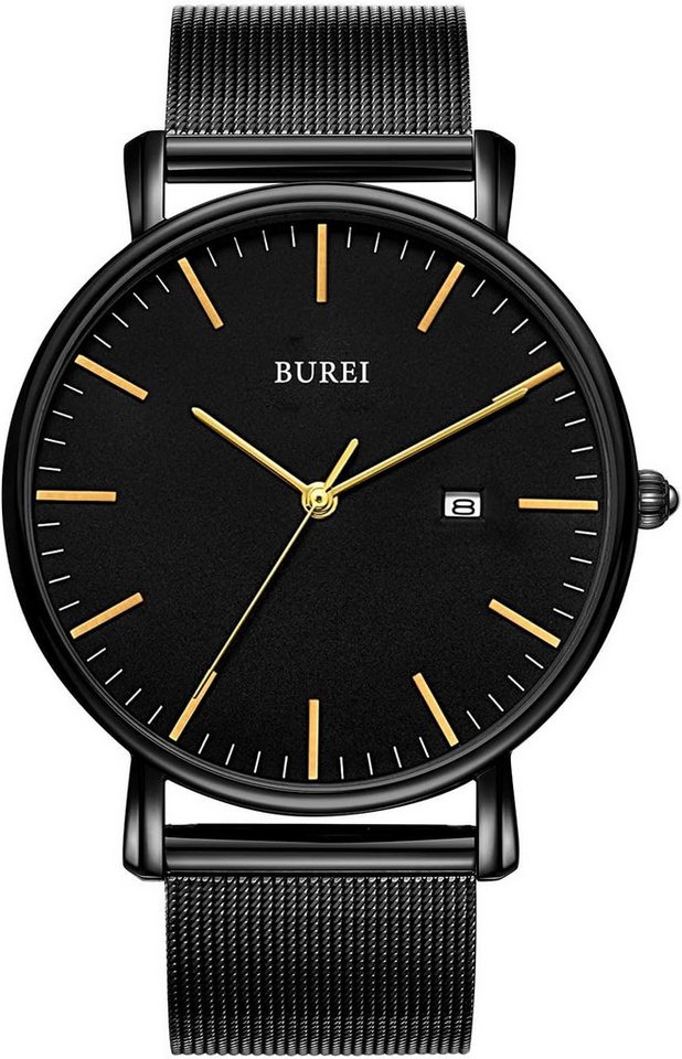 BUREI für Männer mit Mesh-Band,Geschenke Watch, Elegante Quarz mit Edelstahlgehäuse, wasserdicht und präzise BUREI für Männer mit Mesh-Band,Geschenke Watch, Elegante Quarz mit Edelstahlgehäuse, wasserdicht und präzise von BUREI