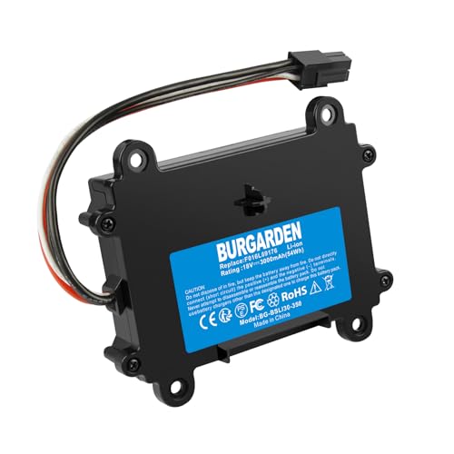 BURGARDEN Akku Kompatibel mit Bosch Indego 350, 400, M 700, M+ 700, S+ 350, S+ 400 Rasenroboter Rasenmäher (Li-Ion, 3000mAh, 18V) von BURGARDEN