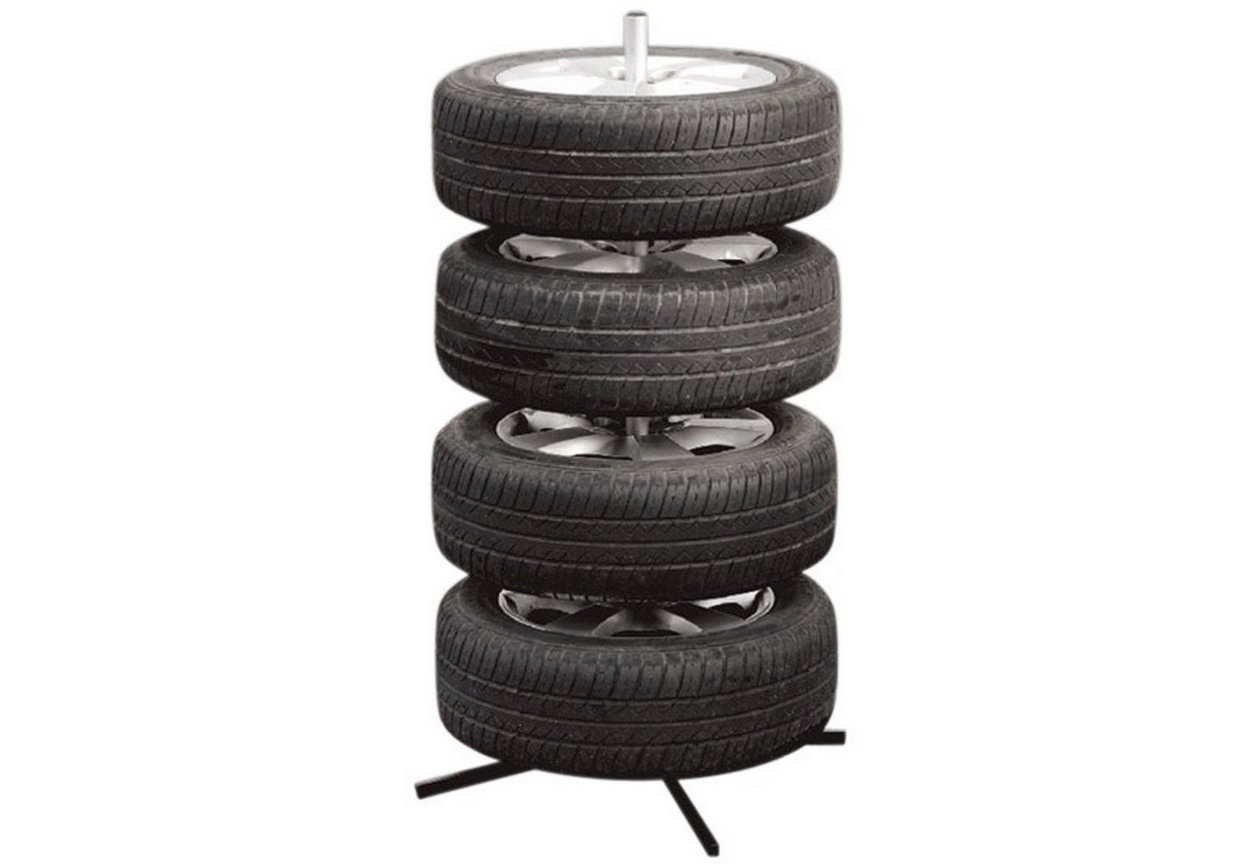 BURI Felgenbaum für 4 Reifen Reifenbaum Reifenständer Reifenhalter Ständer Reifen-Wandhalterung von BURI