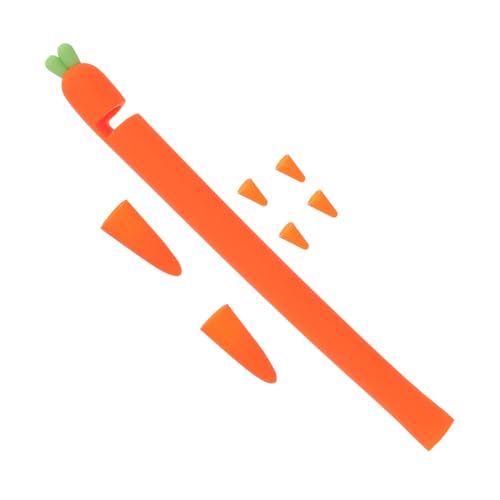 BUTIFULSIC Stiftgriff Schutzhülle Karottenform Stiftschutzhülle Griff aus Silikon Handyständer Eingabestift erste Generation Silikonhülle Stift Kappe Bleistift zweite Generation von BUTIFULSIC