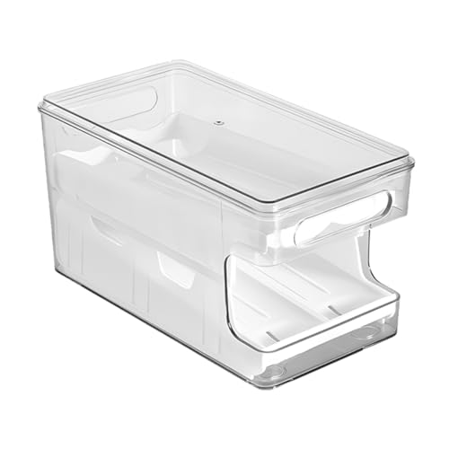 Kasten Aufbewahrungsbox für Eier kühlschrank eierhalter egg holder for refrigerator stapelbarer Eierbehälter Automatischer Eierroller Eieraufbewahrung für den Kühlschrank Enteneier von BUTIFULSIC