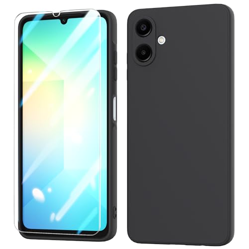 BUTISHIYU Handyhülle kompatibel mit Samsung Galaxy A06 4G Hülle + Schutzfolie,Liquid Silikon TPU Case Kratzfest Stoßfest FallschutzSchutzhülle für Samsung Galaxy A06 4G - Schwarz BUTISHIYU Handyhülle kompatibel mit Samsung Galaxy A06 4G Hülle + Schutzfolie,Liquid Silikon TPU Case Kratzfest Stoßfest FallschutzSchutzhülle für Samsung Galaxy A06 4G - Schwarz von BUTISHIYU