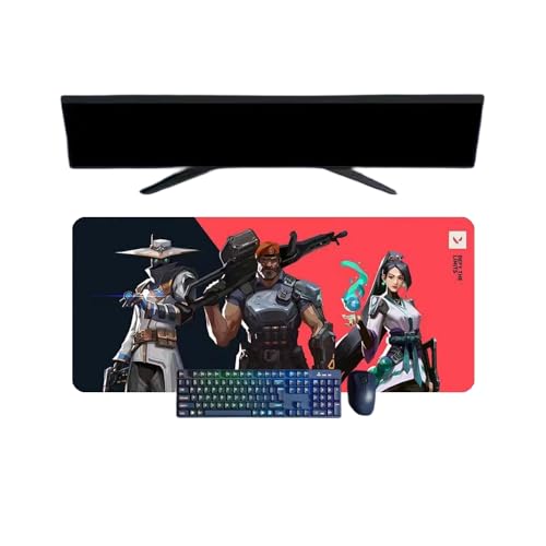 Valorant Game Mauspad, XXL, multifunktional, Gaming, Anime, 800 x 300 mm, Gaming-Tastatur, wasserdicht und 3 mm, rutschfeste Gummibasis, strukturierte Oberfläche Valorant Game Mauspad, XXL, multifunktional, Gaming, Anime, 800 x 300 mm, Gaming-Tastatur, wasserdicht und 3 mm, rutschfeste Gummibasis, strukturierte Oberfläche von BUTKUS