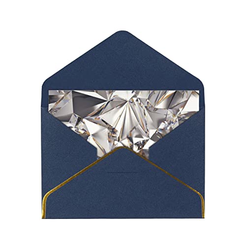 Gold getrimmt Perle Papier Gruß Glitzer Abstrakte Diamant Kristall Muster Karte Weihnachten Karte/Neujahr/Geburtstag/Urlaubswünsche mit gedrucktem Muster. von BUULOO
