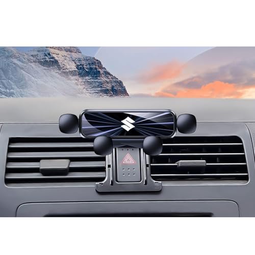 BUVBRJDR Handyhalterung Auto, für Suzuki S-Presso/Swift/SX4 S-Cross/Vitara/Alto/Ignis/Jimny Einstellbarer Autohalter Telefonhalterung Navigation Drehung Handy Halterung kfz Handyhalterung,B von BUVBRJDR