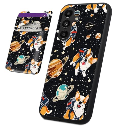 BVCLKJPOI Cosmic Corgis Schutzhülle für Samsung Galaxy S25 5G mit Kartenhalter, schlanke, stoßfeste TPU-Hülle + aufklebbare Brieftaschentasche, kratzfeste, weiche Schutzhülle für Galaxy S25 5G 6,2 BVCLKJPOI Cosmic Corgis Schutzhülle für Samsung Galaxy S25 5G mit Kartenhalter, schlanke, stoßfeste TPU-Hülle + aufklebbare Brieftaschentasche, kratzfeste, weiche Schutzhülle für Galaxy S25 5G 6,2 von BVCLKJPOI