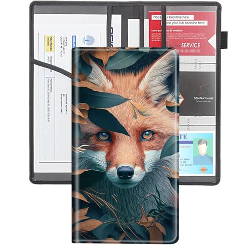 BVCLKJPOI Kfz-Halterung für Registrierung und Versicherung, Premium-PU-Leder, Registrierungs- und Versicherungskartenhalter, mit elastischer Bandage, Auto-Organizer, Handschuhfach-Organizer für Männer BVCLKJPOI Kfz-Halterung für Registrierung und Versicherung, Premium-PU-Leder, Registrierungs- und Versicherungskartenhalter, mit elastischer Bandage, Auto-Organizer, Handschuhfach-Organizer für Männer von BVCLKJPOI
