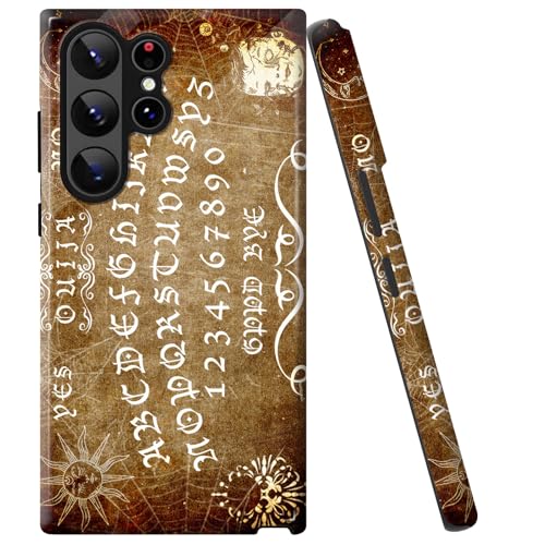 BVCLKJPOI Ouija Board Schutzhülle für Samsung Galaxy S22 Ultra 5G (17,3 cm), stoßfest, doppellagiges TPU + Polycarbonat, kratzfest, schlank, langlebig, harte Hybrid-Schutzhülle für Galaxy S22 Ultra 5G von BVCLKJPOI