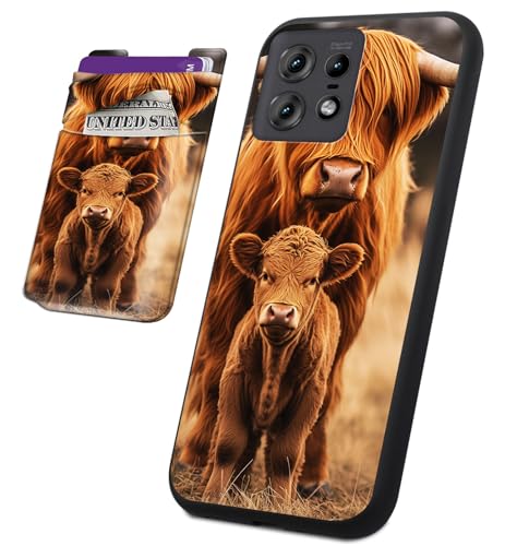 BVCLKJPOI Schutzhülle für Motorola Edge 50 Pro mit Kartenhalter, 2-in-1 dünne TPU-stoßfeste Abdeckung + aufklebbare Brieftaschentasche, kratzfeste, weiche Schutzhülle für Moto Edge Pro 5G (6,7 Zoll von BVCLKJPOI