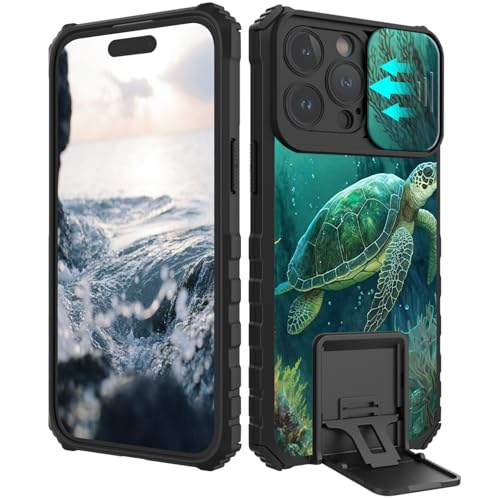 BVCLKJPOI Schutzhülle für iPhone 16 Pro (15,7 cm (6,2 Zoll), mit Schiebe-Kamera-Abdeckung, stoßfest, matt, harte Schutzhülle mit Ständer, schlanke, kratzfeste, langlebige Handyhülle für iPhone 16 Pro von BVCLKJPOI