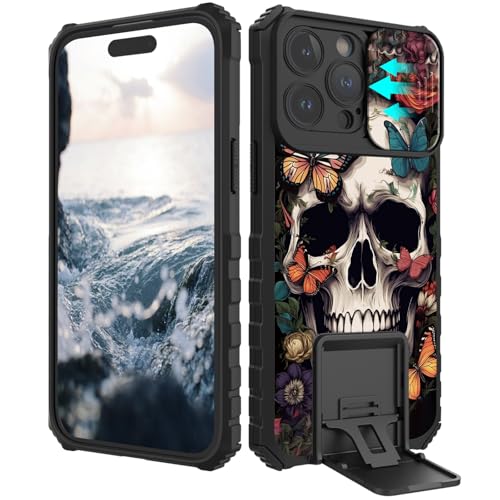 BVCLKJPOI Schutzhülle für iPhone 16 Pro Max, 17,5 cm (6,9 Zoll), mit Schiebe-Kamera-Abdeckung, stoßfest, matt, harte Schutzhülle mit Ständer, schlanke, kratzfeste, langlebige Handyhülle für iPhone 16 von BVCLKJPOI