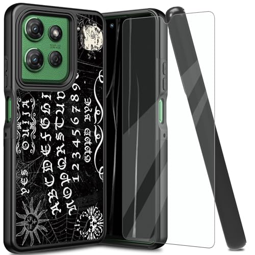 Durable Case for Motorola Moto G Power 5G 2025, Rugged Shockproof Protective Cover with Tempered Glass Protector, Military Grade Non-Slip Drop Slim Phone Case for Moto G Power 5G, Black Ouija Board Durable Case for Motorola Moto G Power 5G 2025, Rugged Shockproof Protective Cover with Tempered Glass Protector, Military Grade Non-Slip Drop Slim Phone Case for Moto G Power 5G, Black Ouija Board von BVCLKJPOI