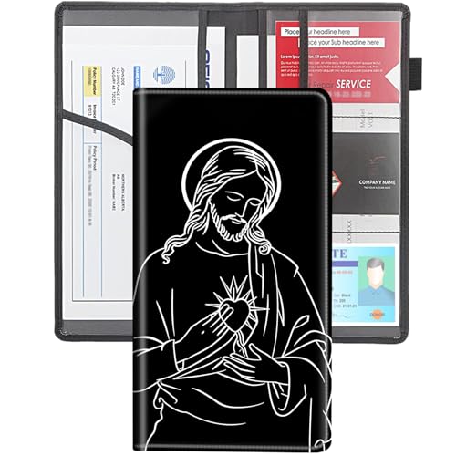 Kfz-Halterung für Registrierung und Versicherung, Premium-PU-Leder, Registrierungs- und Versicherungskartenhalter, mit elastischer Bandage, Auto-Organizer, Handschuhfach-Organizer für Männer und Kfz-Halterung für Registrierung und Versicherung, Premium-PU-Leder, Registrierungs- und Versicherungskartenhalter, mit elastischer Bandage, Auto-Organizer, Handschuhfach-Organizer für Männer und von BVCLKJPOI