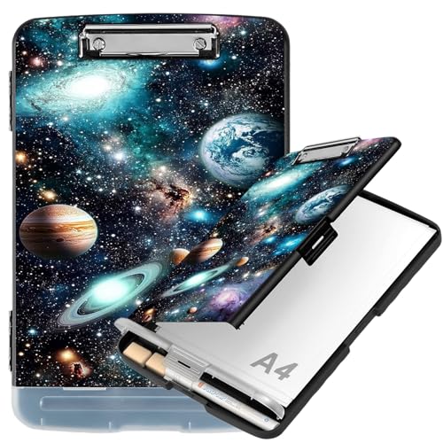 Klemmbrett mit Ablagefach, 21,6 x 27,9 cm Briefgröße, seitliche Öffnung, Klemmbrett mit Stifthalter, hartes tragbares Klemmbrett Organizer für Krankenschwester, Lehrer, Bauunternehmer, Baustelle Klemmbrett mit Ablagefach, 21,6 x 27,9 cm Briefgröße, seitliche Öffnung, Klemmbrett mit Stifthalter, hartes tragbares Klemmbrett Organizer für Krankenschwester, Lehrer, Bauunternehmer, Baustelle von BVCLKJPOI