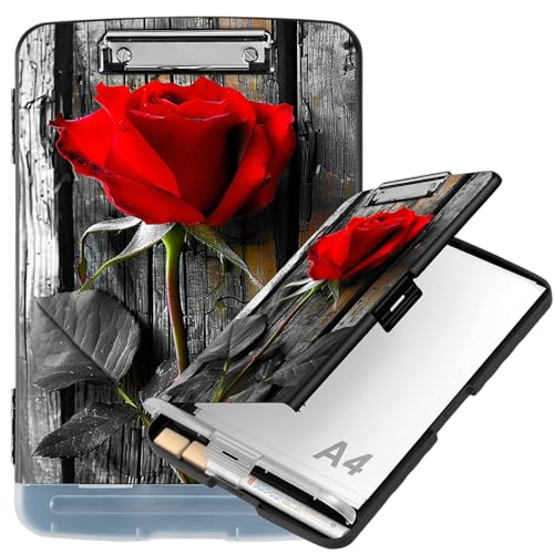Klemmbrett mit Ablagefach, 21,6 x 27,9 cm Briefgröße, seitliche Öffnung, Klemmbrett mit Stifthalter, hartes tragbares Klemmbrett Organizer für Krankenschwester, Lehrer, Bauunternehmer, Baustelle Klemmbrett mit Ablagefach, 21,6 x 27,9 cm Briefgröße, seitliche Öffnung, Klemmbrett mit Stifthalter, hartes tragbares Klemmbrett Organizer für Krankenschwester, Lehrer, Bauunternehmer, Baustelle von BVCLKJPOI