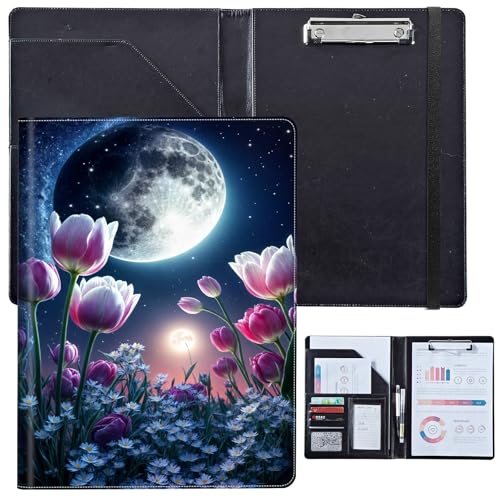 Kunstleder-Portfolio für Damen, Lebenslauf-Mappe für Interviews, professioneller Business-Organizer mit Dokumentenhalter, Kartenfächern und Stiftschlaufe, passend für Klemmbrett im A4-Format Kunstleder-Portfolio für Damen, Lebenslauf-Mappe für Interviews, professioneller Business-Organizer mit Dokumentenhalter, Kartenfächern und Stiftschlaufe, passend für Klemmbrett im A4-Format von BVCLKJPOI