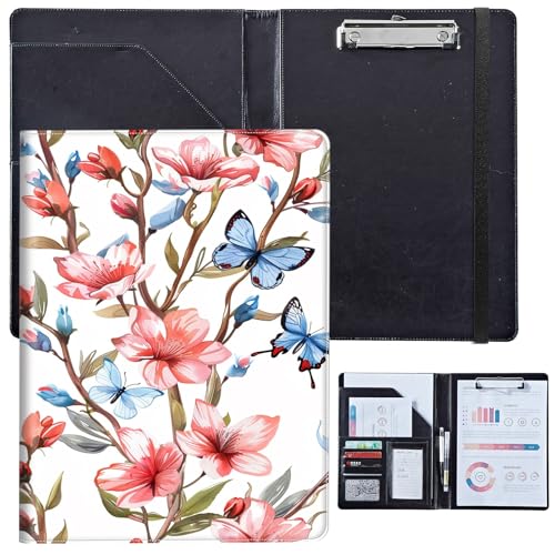 PU-Leder-Portfolio für Damen, Lebenslauf-Mappe für Interviews, professioneller Business-Organizer mit Dokumentenhalter, Kartenfächern und Stiftschlaufe, passend für Klemmbrett im A4-Format PU-Leder-Portfolio für Damen, Lebenslauf-Mappe für Interviews, professioneller Business-Organizer mit Dokumentenhalter, Kartenfächern und Stiftschlaufe, passend für Klemmbrett im A4-Format von BVCLKJPOI