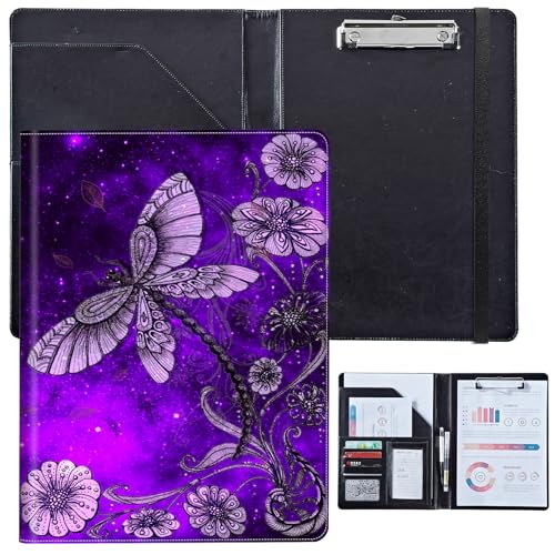 PU-Leder-Portfolio für Damen, Lebenslauf-Mappe für Vorstellungsgespräche, professioneller Business-Organizer mit Dokumentenhalter, Kartenfächern und Stiftschlaufe, passend für Klemmbrett im A4-Format PU-Leder-Portfolio für Damen, Lebenslauf-Mappe für Vorstellungsgespräche, professioneller Business-Organizer mit Dokumentenhalter, Kartenfächern und Stiftschlaufe, passend für Klemmbrett im A4-Format von BVCLKJPOI