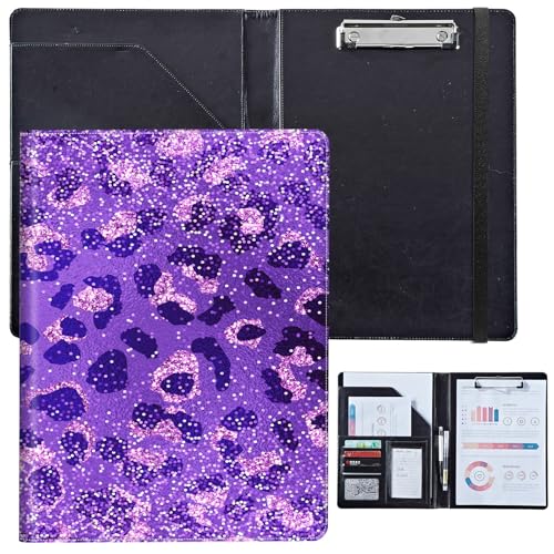 PU-Leder-Portfolio für Damen, Lebenslauf-Mappe für Vorstellungsgespräche, professioneller Business-Organizer mit Dokumentenhalter, Kartenfächern und Stiftschlaufe, passend für Klemmbrett im A4-Format PU-Leder-Portfolio für Damen, Lebenslauf-Mappe für Vorstellungsgespräche, professioneller Business-Organizer mit Dokumentenhalter, Kartenfächern und Stiftschlaufe, passend für Klemmbrett im A4-Format von BVCLKJPOI
