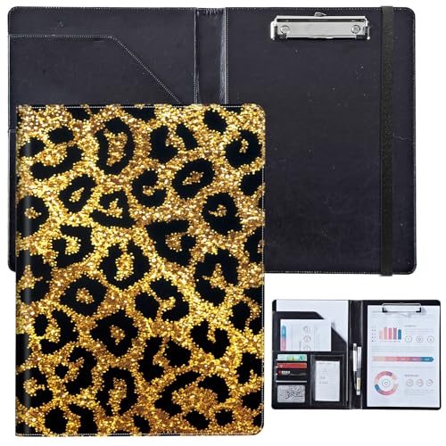 PU-Leder-Portfolio für Damen, Lebenslauf-Mappe für Vorstellungsgespräche, professioneller Business-Organizer mit Dokumentenhalter, Kartenfächern und Stiftschlaufe, passend für Klemmbrett im A4-Format PU-Leder-Portfolio für Damen, Lebenslauf-Mappe für Vorstellungsgespräche, professioneller Business-Organizer mit Dokumentenhalter, Kartenfächern und Stiftschlaufe, passend für Klemmbrett im A4-Format von BVCLKJPOI