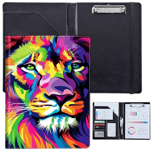 PU-Leder-Portfolio für Damen, Lebenslauf-Mappe für Vorstellungsgespräche, professioneller Business-Organizer mit Dokumentenhalter, Kartenfächern und Stiftschlaufe, passend für Klemmbrett im A4-Format PU-Leder-Portfolio für Damen, Lebenslauf-Mappe für Vorstellungsgespräche, professioneller Business-Organizer mit Dokumentenhalter, Kartenfächern und Stiftschlaufe, passend für Klemmbrett im A4-Format von BVCLKJPOI