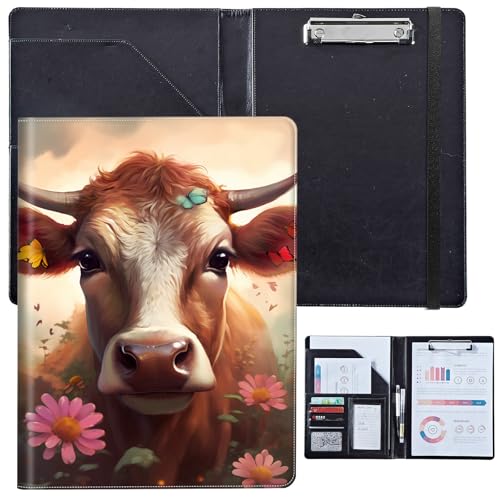 PU-Leder-Portfolio für Damen, Lebenslauf-Mappe für Vorstellungsgespräche, professioneller Business-Organizer mit Dokumentenhalter, Kartenfächern und Stiftschlaufe, passend für Klemmbrett im A4-Format PU-Leder-Portfolio für Damen, Lebenslauf-Mappe für Vorstellungsgespräche, professioneller Business-Organizer mit Dokumentenhalter, Kartenfächern und Stiftschlaufe, passend für Klemmbrett im A4-Format von BVCLKJPOI