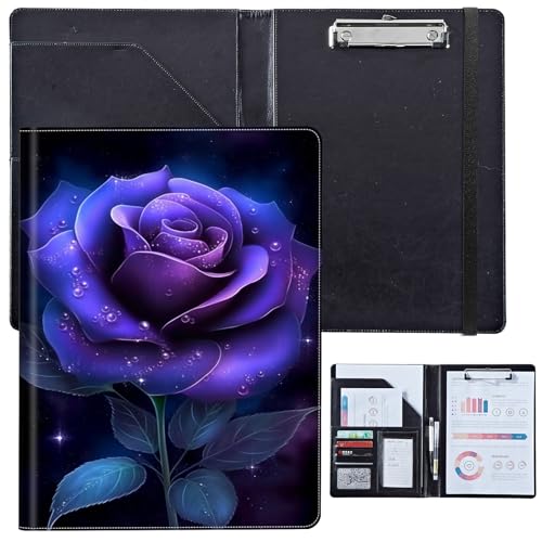PU-Leder-Portfolio für Damen, Lebenslauf-Mappe für Vorstellungsgespräche, professioneller Business-Organizer mit Dokumentenhalter, Kartenfächern und Stiftschlaufe, passend für Klemmbrett im A4-Format PU-Leder-Portfolio für Damen, Lebenslauf-Mappe für Vorstellungsgespräche, professioneller Business-Organizer mit Dokumentenhalter, Kartenfächern und Stiftschlaufe, passend für Klemmbrett im A4-Format von BVCLKJPOI