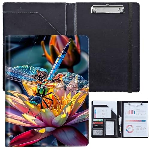 PU-Leder-Portfolio für Damen, Lebenslauf-Mappe für Vorstellungsgespräche, professioneller Business-Organizer mit Dokumentenhalter, Kartenfächern und Stiftschlaufe, passend für Klemmbrett im A4-Format PU-Leder-Portfolio für Damen, Lebenslauf-Mappe für Vorstellungsgespräche, professioneller Business-Organizer mit Dokumentenhalter, Kartenfächern und Stiftschlaufe, passend für Klemmbrett im A4-Format von BVCLKJPOI