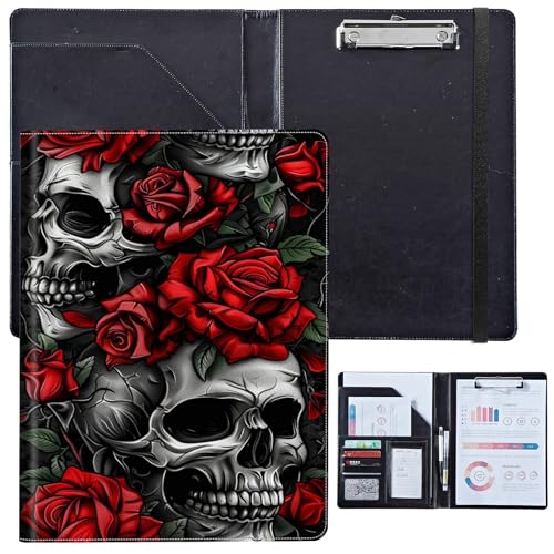 PU-Leder-Portfolio für Damen, Lebenslauf-Mappe für Vorstellungsgespräche, professioneller Business-Organizer mit Dokumentenhalter, Kartenfächern und Stiftschlaufe, passend für Klemmbrett im A4-Format PU-Leder-Portfolio für Damen, Lebenslauf-Mappe für Vorstellungsgespräche, professioneller Business-Organizer mit Dokumentenhalter, Kartenfächern und Stiftschlaufe, passend für Klemmbrett im A4-Format von BVCLKJPOI