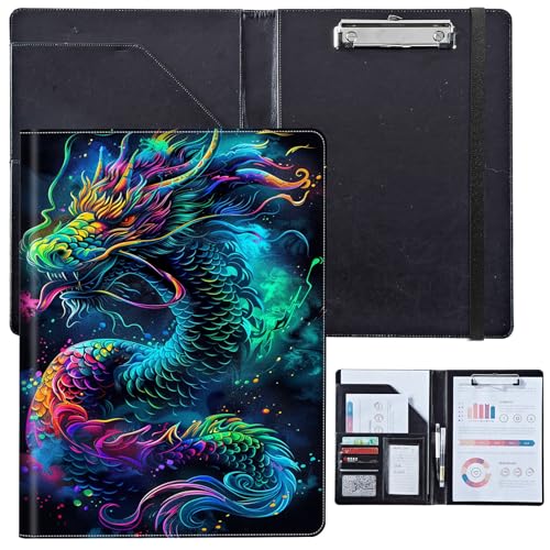 PU-Leder-Portfolio für Damen, Lebenslauf-Mappe für Vorstellungsgespräche, professioneller Business-Organizer mit Dokumentenhalter, Kartenfächern und Stiftschlaufe, passend für Klemmbrett im A4-Format PU-Leder-Portfolio für Damen, Lebenslauf-Mappe für Vorstellungsgespräche, professioneller Business-Organizer mit Dokumentenhalter, Kartenfächern und Stiftschlaufe, passend für Klemmbrett im A4-Format von BVCLKJPOI