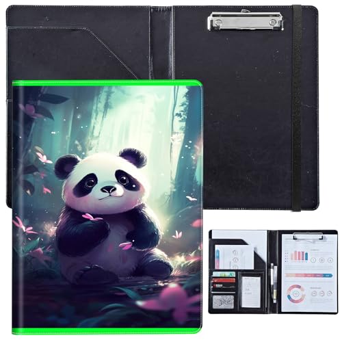 PU-Leder-Portfolio für Damen, Lebenslauf-Mappe für Vorstellungsgespräche, professioneller Business-Organizer mit Dokumentenhalter, Kartenfächern und Stiftschlaufe, passend für Klemmbrett im A4-Format PU-Leder-Portfolio für Damen, Lebenslauf-Mappe für Vorstellungsgespräche, professioneller Business-Organizer mit Dokumentenhalter, Kartenfächern und Stiftschlaufe, passend für Klemmbrett im A4-Format von BVCLKJPOI
