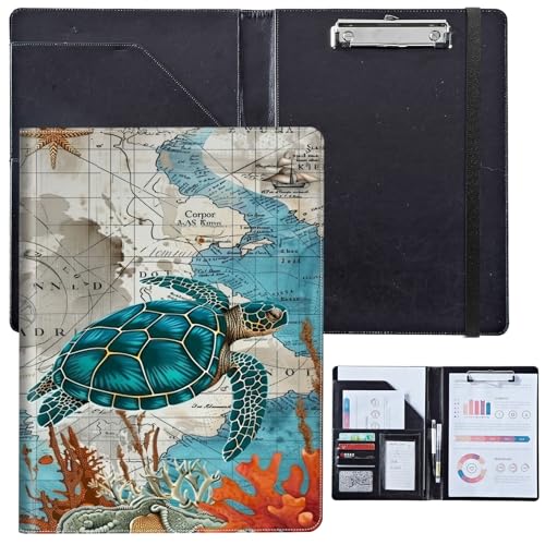 PU-Leder-Portfolio für Damen, Lebenslauf-Mappe für Vorstellungsgespräche, professioneller Business-Organizer mit Dokumentenhalter, Kartenfächern und Stiftschlaufe, passend für Klemmbrett im A4-Format PU-Leder-Portfolio für Damen, Lebenslauf-Mappe für Vorstellungsgespräche, professioneller Business-Organizer mit Dokumentenhalter, Kartenfächern und Stiftschlaufe, passend für Klemmbrett im A4-Format von BVCLKJPOI