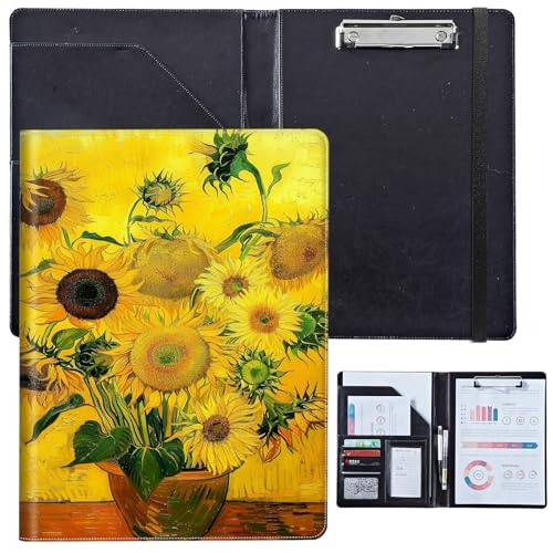 PU-Leder-Portfolio für Damen, Lebenslauf-Mappe für Vorstellungsgespräche, professioneller Business-Organizer mit Dokumentenhalter, Kartenfächern und Stiftschlaufe, passend für Klemmbrett im A4-Format PU-Leder-Portfolio für Damen, Lebenslauf-Mappe für Vorstellungsgespräche, professioneller Business-Organizer mit Dokumentenhalter, Kartenfächern und Stiftschlaufe, passend für Klemmbrett im A4-Format von BVCLKJPOI