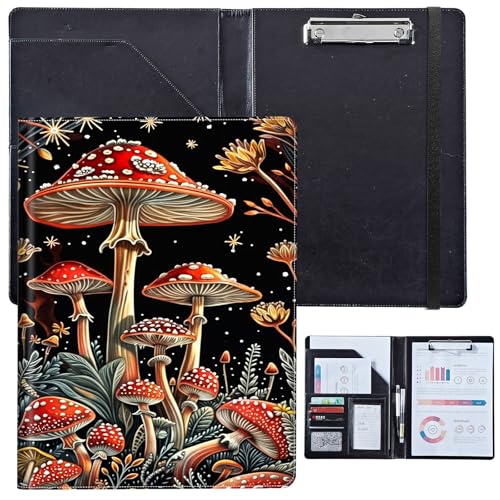 PU-Leder-Portfolio für Damen, Lebenslauf-Mappe für Vorstellungsgespräche, professioneller Business-Organizer mit Dokumentenhalter, Kartenfächern und Stiftschlaufe, passend für Klemmbrett im A4-Format PU-Leder-Portfolio für Damen, Lebenslauf-Mappe für Vorstellungsgespräche, professioneller Business-Organizer mit Dokumentenhalter, Kartenfächern und Stiftschlaufe, passend für Klemmbrett im A4-Format von BVCLKJPOI