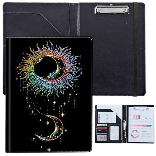 PU-Leder-Portfolio für Damen, Lebenslauf-Mappe für Vorstellungsgespräche, professioneller Business-Organizer mit Dokumentenhalter, Kartenfächern und Stiftschlaufe, passend für Klemmbrett im A4-Format PU-Leder-Portfolio für Damen, Lebenslauf-Mappe für Vorstellungsgespräche, professioneller Business-Organizer mit Dokumentenhalter, Kartenfächern und Stiftschlaufe, passend für Klemmbrett im A4-Format von BVCLKJPOI