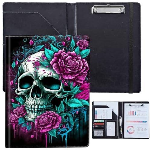 PU-Leder-Portfolio für Damen, Lebenslauf-Mappe für Vorstellungsgespräche, professioneller Business-Organizer mit Dokumentenhalter, Kartenfächern und Stiftschlaufe, passend für Klemmbrett im A4-Format PU-Leder-Portfolio für Damen, Lebenslauf-Mappe für Vorstellungsgespräche, professioneller Business-Organizer mit Dokumentenhalter, Kartenfächern und Stiftschlaufe, passend für Klemmbrett im A4-Format von BVCLKJPOI