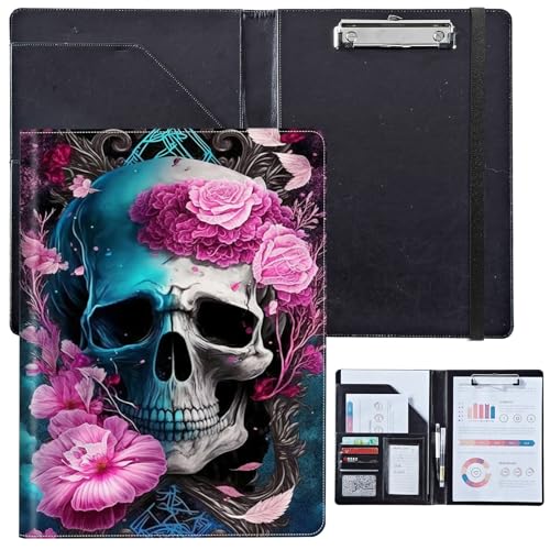 PU-Leder-Portfolio für Damen, Lebenslauf-Mappe für Vorstellungsgespräche, professioneller Business-Organizer mit Dokumentenhalter, Kartenfächern und Stiftschlaufe, passend für Klemmbrett im A4-Format PU-Leder-Portfolio für Damen, Lebenslauf-Mappe für Vorstellungsgespräche, professioneller Business-Organizer mit Dokumentenhalter, Kartenfächern und Stiftschlaufe, passend für Klemmbrett im A4-Format von BVCLKJPOI