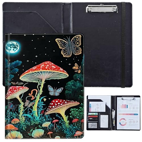 PU-Leder-Portfolio für Damen, Lebenslauf-Mappe für Vorstellungsgespräche, professioneller Business-Organizer mit Dokumentenhalter, Kartenfächern und Stiftschlaufe, passend für Klemmbrett im A4-Format PU-Leder-Portfolio für Damen, Lebenslauf-Mappe für Vorstellungsgespräche, professioneller Business-Organizer mit Dokumentenhalter, Kartenfächern und Stiftschlaufe, passend für Klemmbrett im A4-Format von BVCLKJPOI