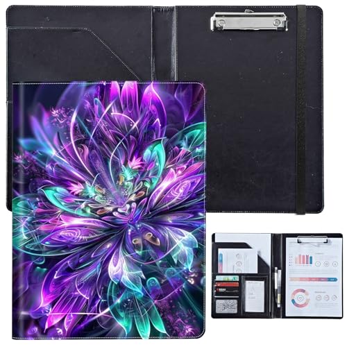PU-Leder-Portfolio für Damen, Lebenslauf-Mappe für Vorstellungsgespräche, professioneller Business-Organizer mit Dokumentenhalter, Kartenfächern und Stiftschlaufe, passend für Klemmbrett im A4-Format PU-Leder-Portfolio für Damen, Lebenslauf-Mappe für Vorstellungsgespräche, professioneller Business-Organizer mit Dokumentenhalter, Kartenfächern und Stiftschlaufe, passend für Klemmbrett im A4-Format von BVCLKJPOI