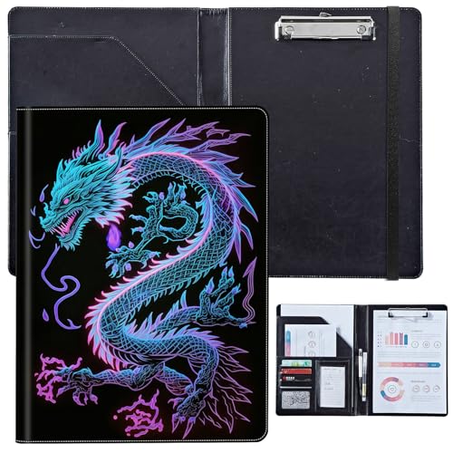 PU-Leder-Portfolio für Damen, Lebenslauf-Mappe für Vorstellungsgespräche, professioneller Business-Organizer mit Dokumentenhalter, Kartenfächern und Stiftschlaufe, passend für Klemmbrett im A4-Format PU-Leder-Portfolio für Damen, Lebenslauf-Mappe für Vorstellungsgespräche, professioneller Business-Organizer mit Dokumentenhalter, Kartenfächern und Stiftschlaufe, passend für Klemmbrett im A4-Format von BVCLKJPOI