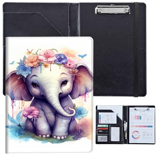 PU-Leder-Portfolio für Damen, Lebenslauf-Mappe für Vorstellungsgespräche, professioneller Business-Organizer mit Dokumentenhalter, Kartenfächern und Stiftschlaufe, passend für Klemmbrett im A4-Format PU-Leder-Portfolio für Damen, Lebenslauf-Mappe für Vorstellungsgespräche, professioneller Business-Organizer mit Dokumentenhalter, Kartenfächern und Stiftschlaufe, passend für Klemmbrett im A4-Format von BVCLKJPOI