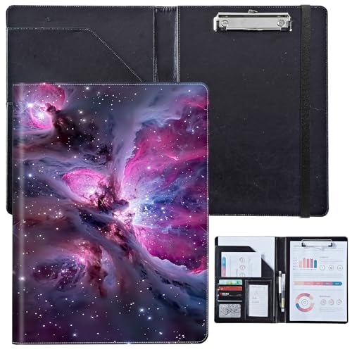 PU-Leder-Portfolio für Damen, Lebenslauf-Portfolio-Ordner für Interviews, professioneller Business-Organizer mit Dokumentenhalter, Kartenfächern und Stiftschlaufe, passend für Klemmbrett im A4-Format PU-Leder-Portfolio für Damen, Lebenslauf-Portfolio-Ordner für Interviews, professioneller Business-Organizer mit Dokumentenhalter, Kartenfächern und Stiftschlaufe, passend für Klemmbrett im A4-Format von BVCLKJPOI