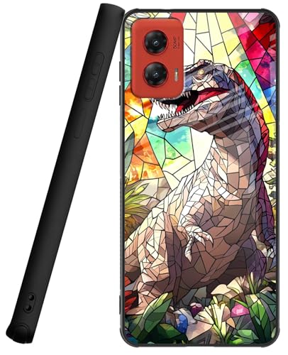Schutzhülle für Moto G Stylus 5G 2024, 17,5 cm (6,7 Zoll), rundum stoßfeste Ecken, Glasrückseite, kratzfeste Handyhülle, schlanke, weiche TPU-Stoßdämpfer, Schutzhülle für G Stylus 5G 2024, für Damen von BVCLKJPOI