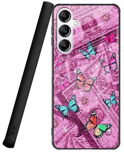 Schutzhülle für Samsung Galaxy S24 Plus, 17,5 cm (6,7 Zoll), rundum stoßfeste Ecken, Glasrückseite, kratzfeste Handyhülle, weiche TPU-Stoßdämpfer-Schutzhülle für Galaxy S24 Plus für Damen und Herren von BVCLKJPOI