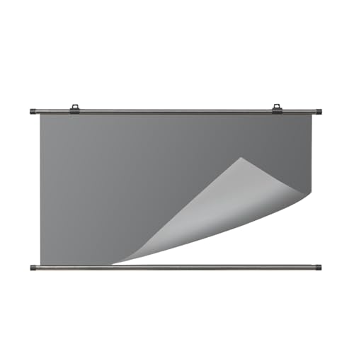 Einziehbare Projektionsleinwand, Mobile Filmleinwand, Wand-/Deckenmontage, Knitterfrei, Leichte Unterstützung, Front-/Rückprojektion, Filmleinwand(60"(4:3)) von BVDHASDBT