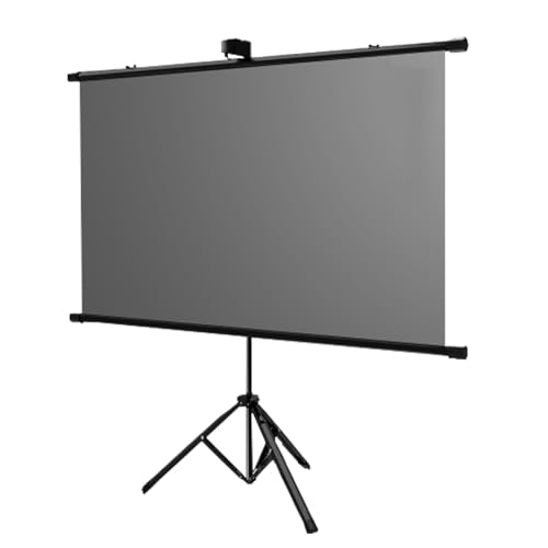 Faltbare Heimkino-Leinwand, tragbar, für drinnen und draußen, Projektor-Leinwand und Ständer, einziehbare Projektionsleinwand, Unterstützung für Vorder- und Rückseite (183 cm (16:9)) von BVDHASDBT