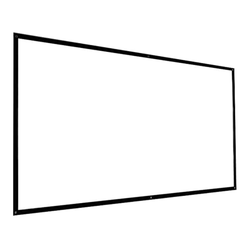 HD-Filmleinwand, Projektorleinwand, Tragbare Projektor-Filmleinwände Zur Wand-/Deckenmontage, Knitterfrei for Campingpartys, Heimkino, Büro(60"(16:9)) von BVDHASDBT
